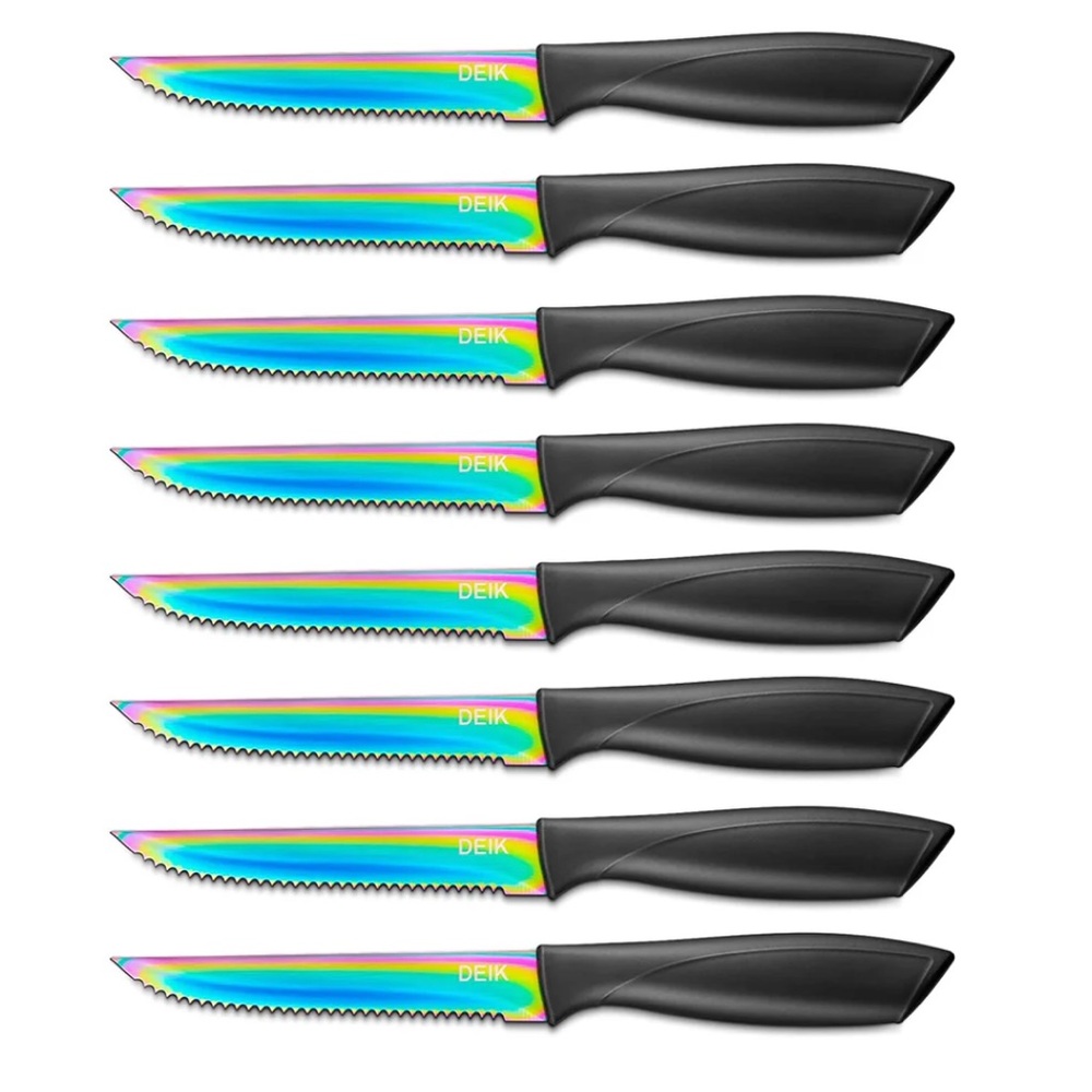 DEIK STEAK KNIVES NWT SETOF 8